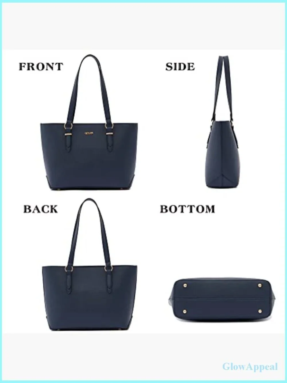 Large Satchel Tote with Matching Wallet and Cosmetic Bag Set